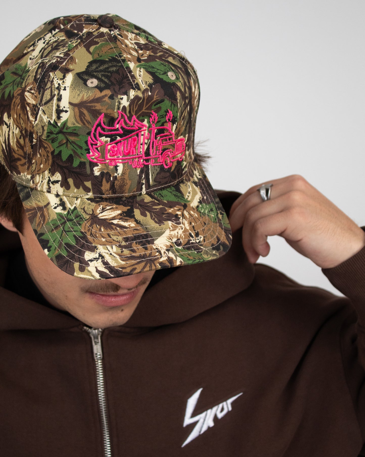 PINK CAMO TRUCK HAT