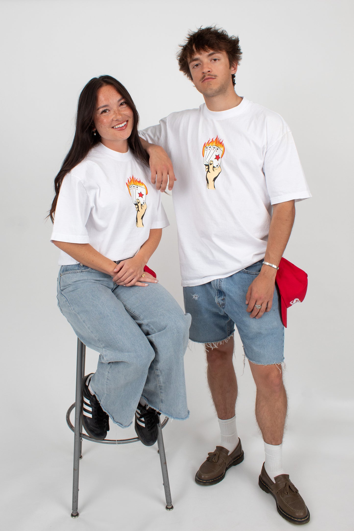 WHITE CARDS TEE