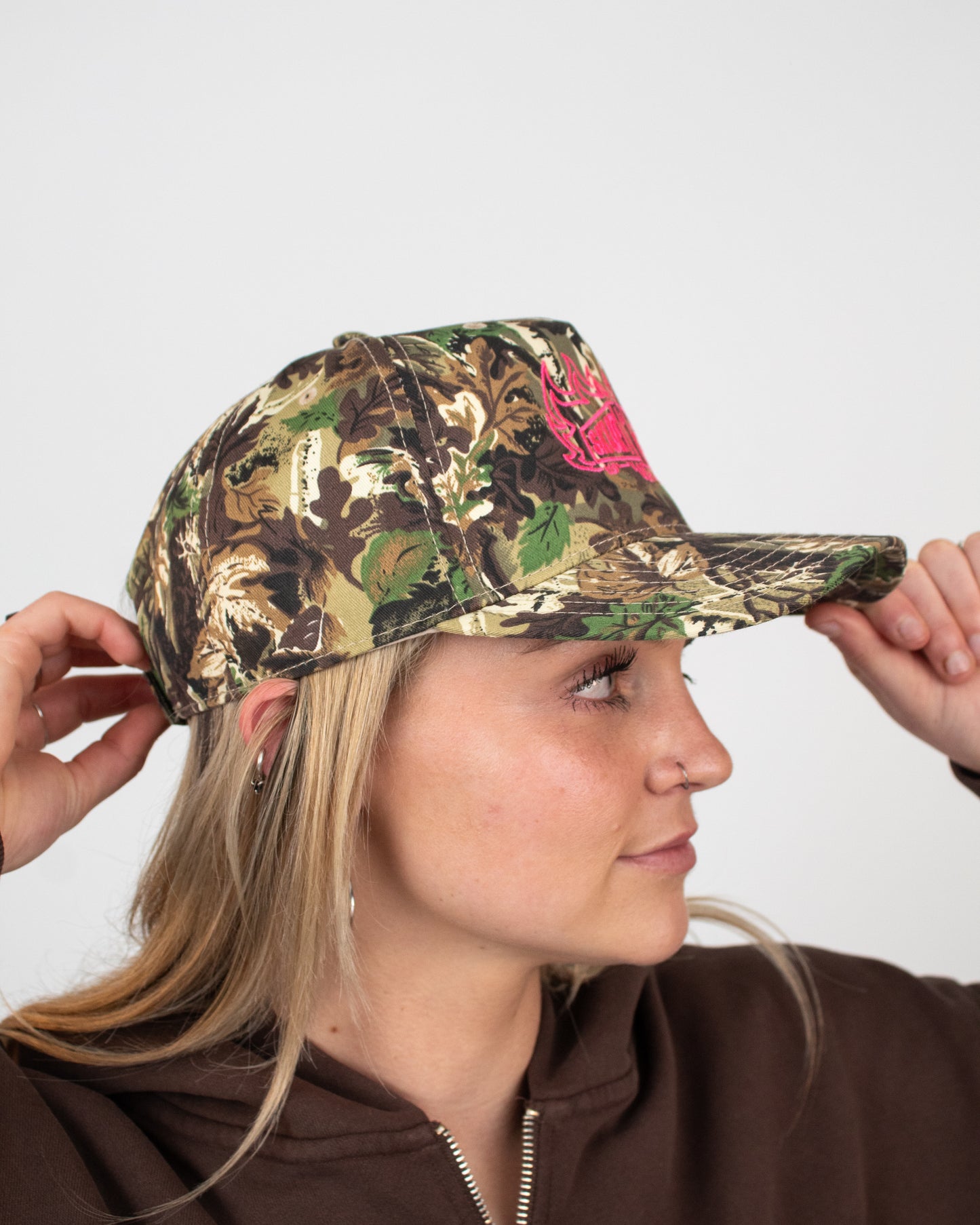PINK CAMO TRUCK HAT