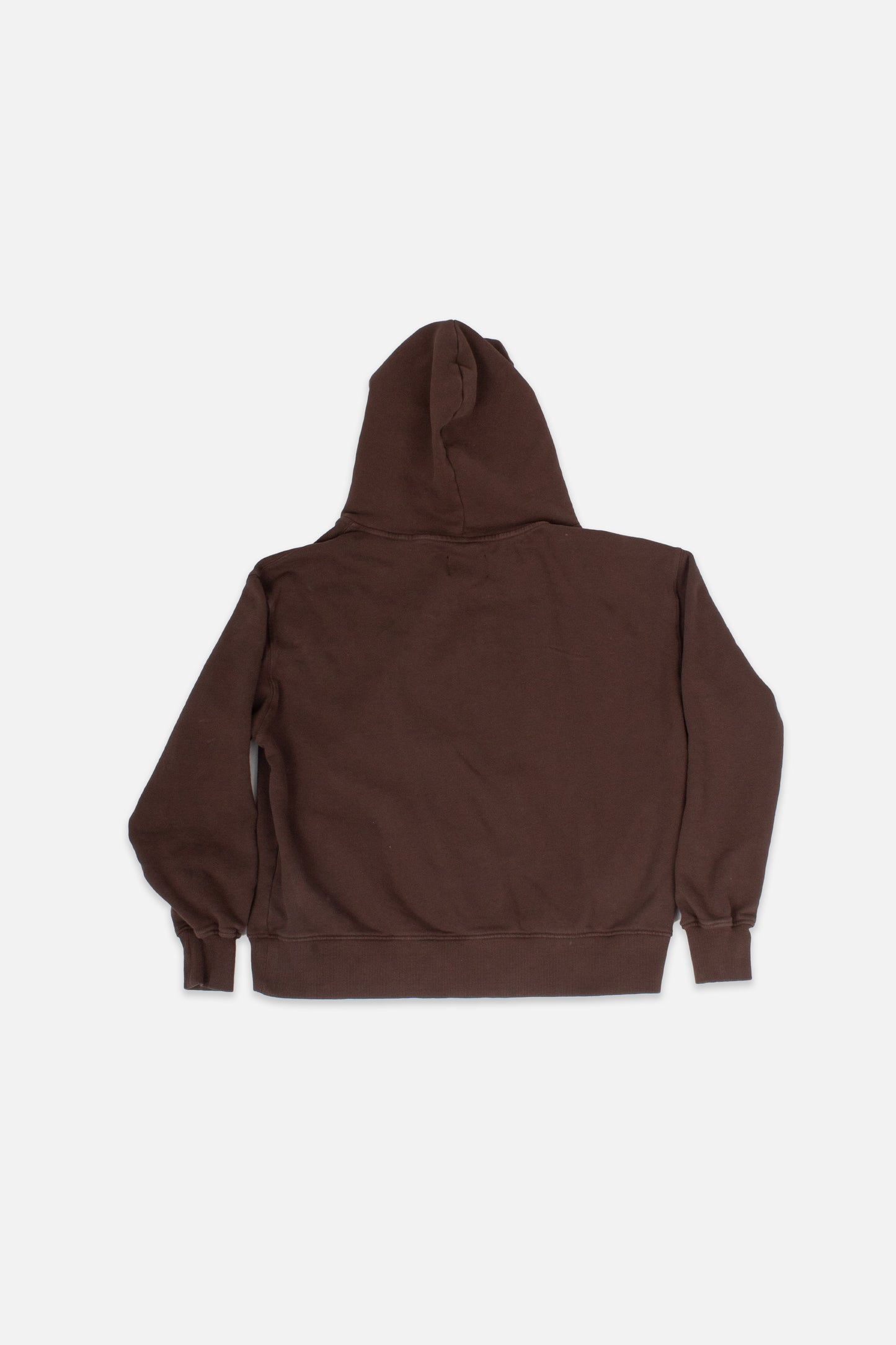 BROWN DOUBLE ZIP HOODIE